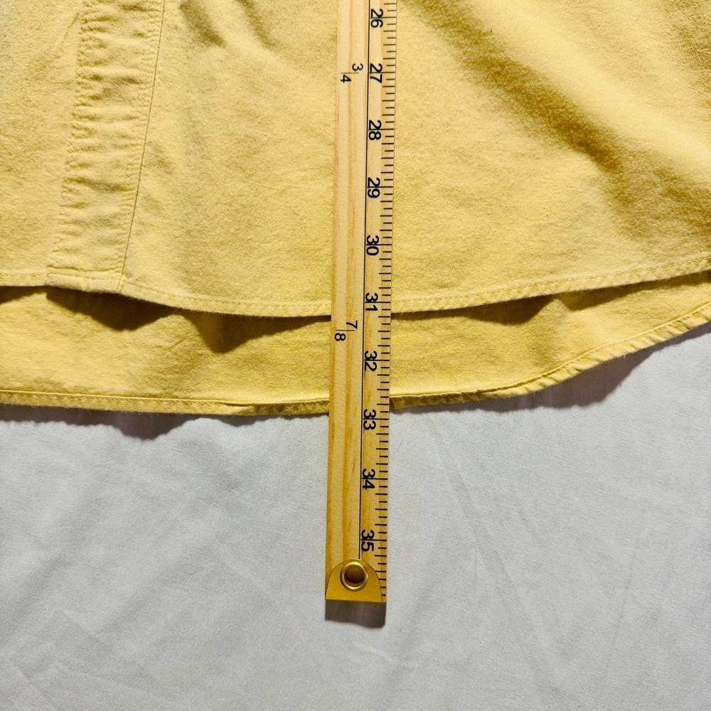 Red Head Mens Yellow Short Sleeve Button Up Shirt Utility Pockets XL Cotton - Picture 5 of 7